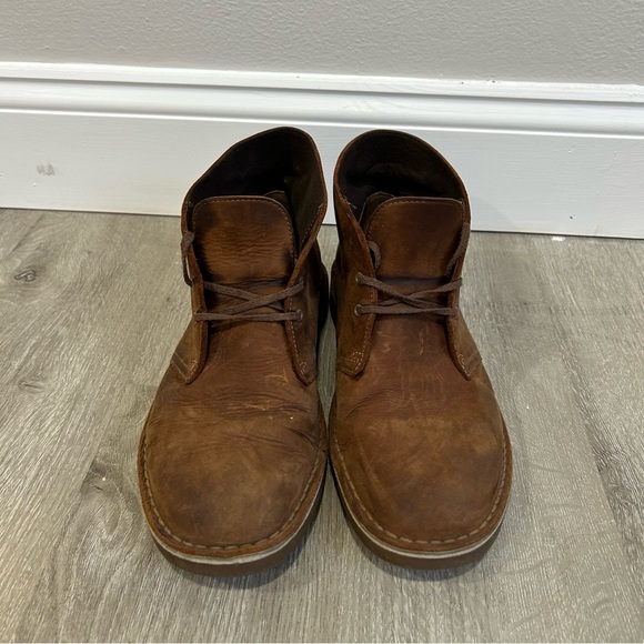 Clark’s Desert Chukka Boot Brown Leather Lace Up Ankle Men’s Size 9 - Picture 2 of 7
